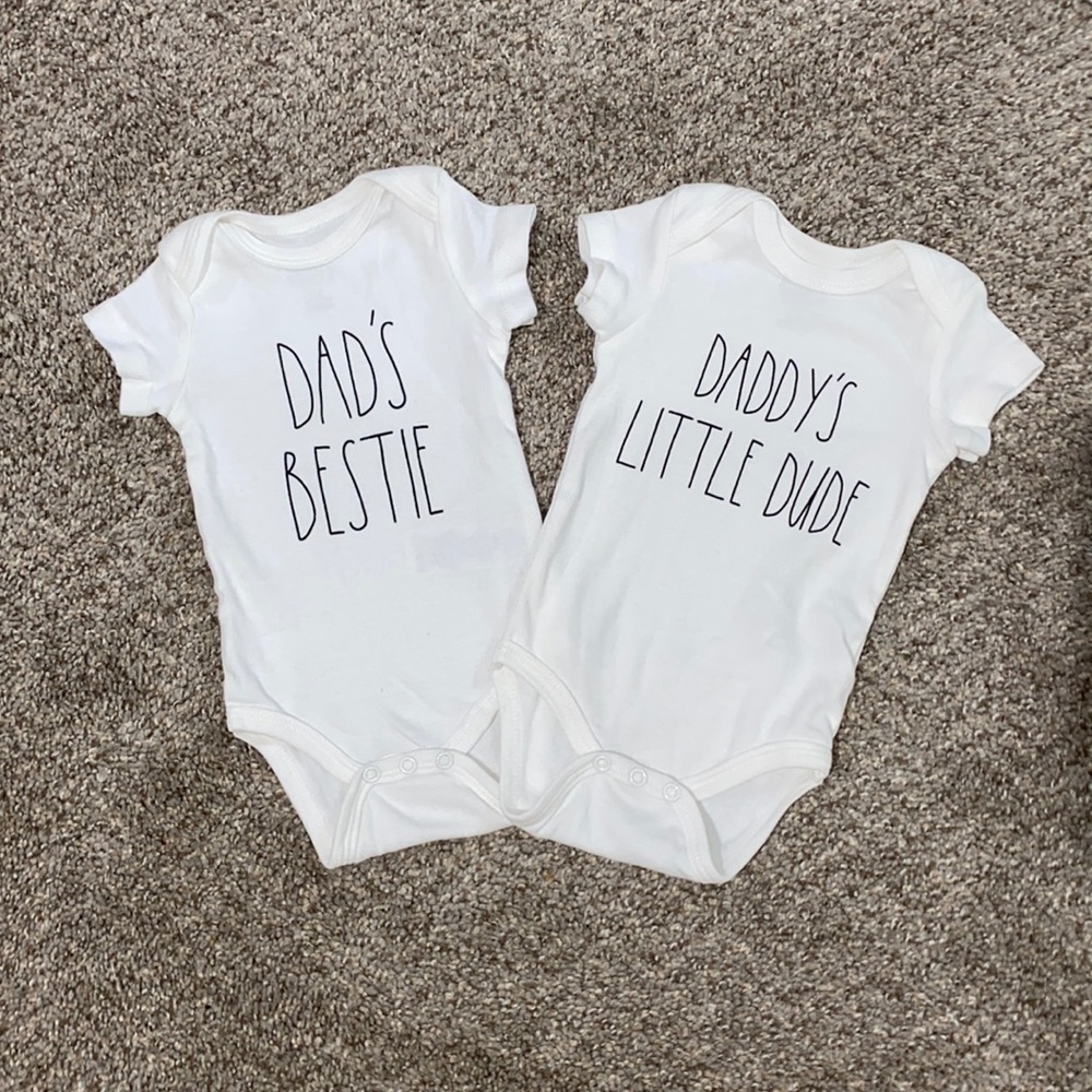 Rae Dunn baby onesie 3-6m